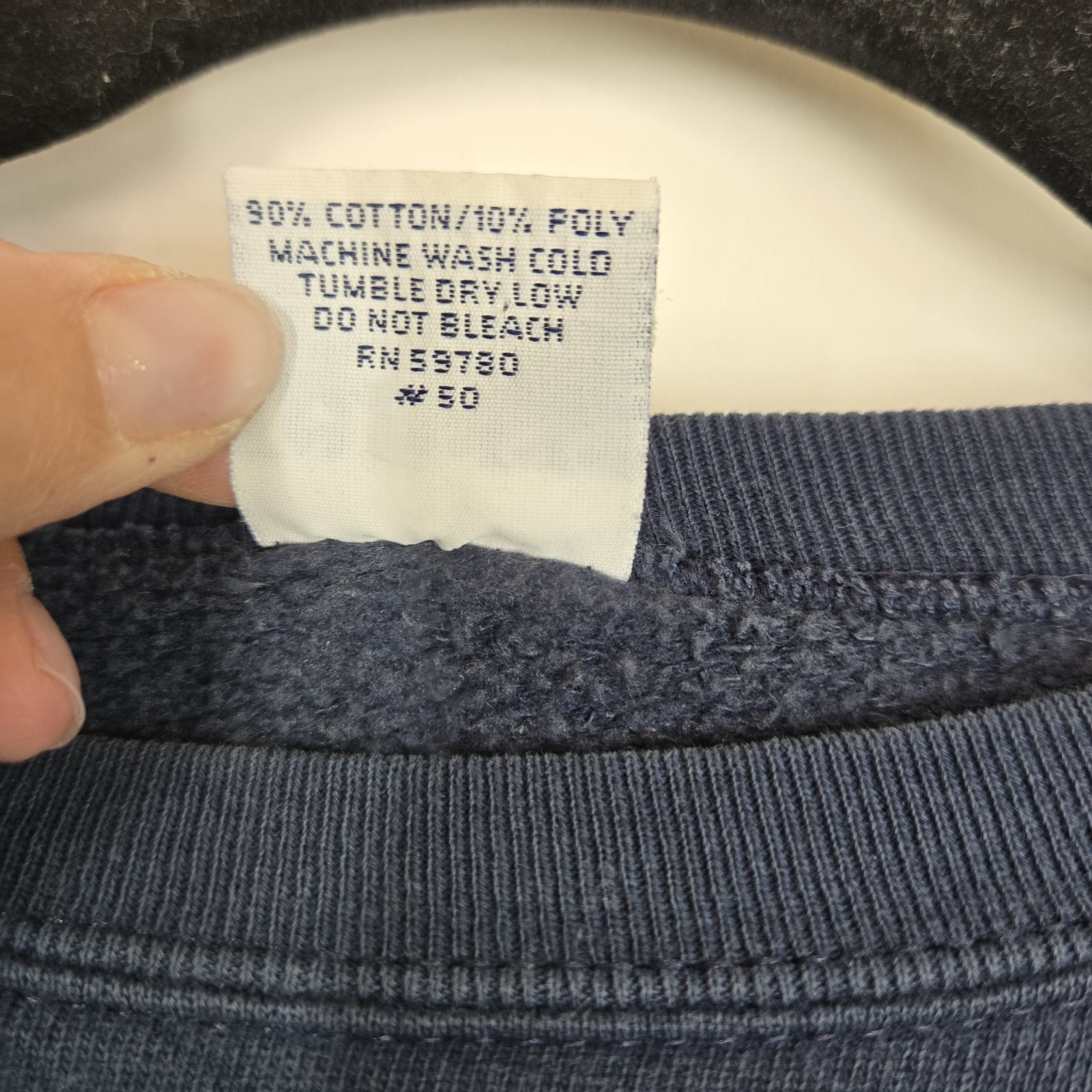 Guess Blue Embroidered Guess Colors Crew Neck Sweatshirt 1990s OSFM Cropped Boxy
