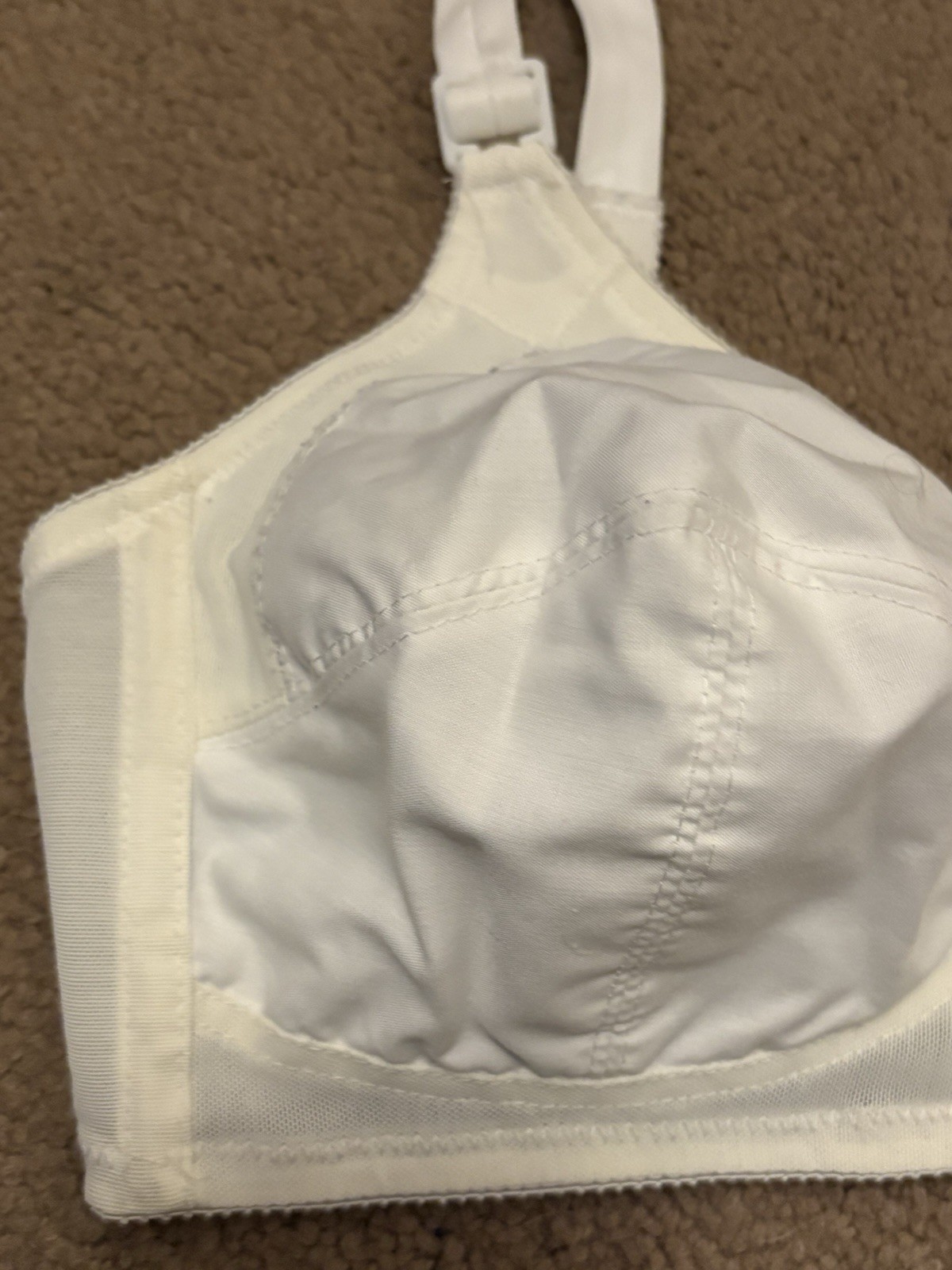 Vintage Flexees Cotton Lightweight White Bra 36B Style 1653 -Excellent Condition