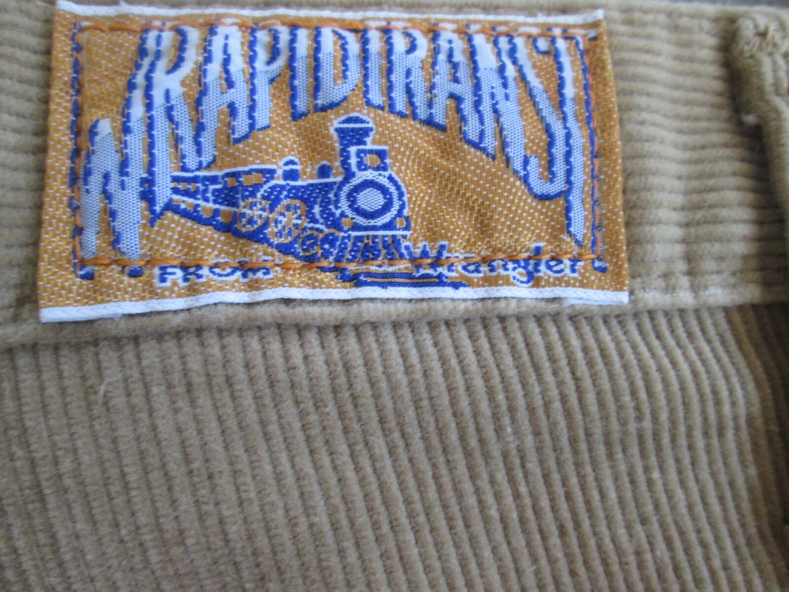Vintage Wrangler Wrapid Transit Pants 29×31 Corduroy Brown Bootcut Flare Pockets