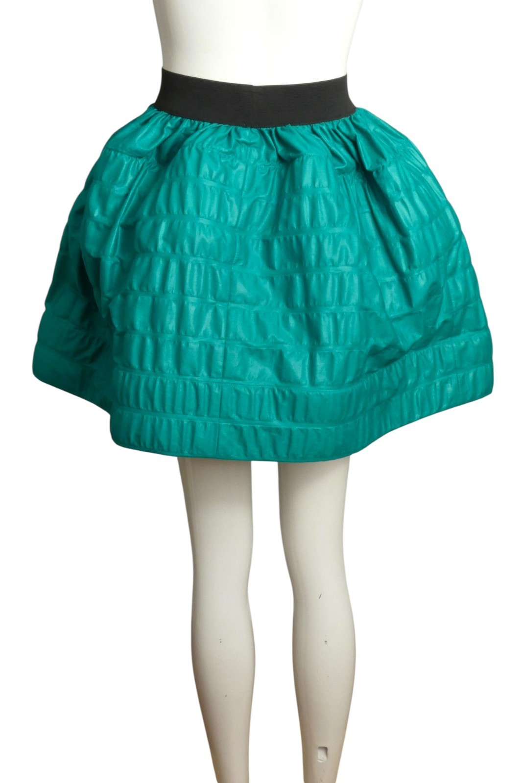 PIERRE CARDIN- 1996 Teal Seersucker Skirt SIze 6