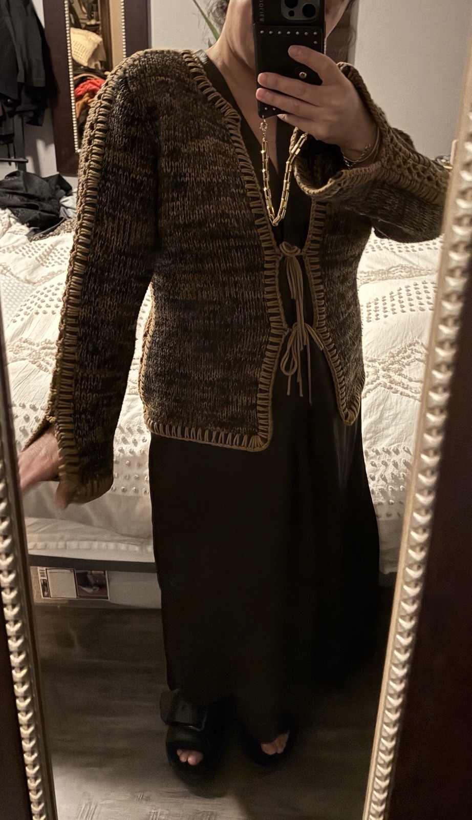 TOMASO STEFANELLI Sweater ￼ Cardigan Haute Couture Made in Italy Size 46/US 10