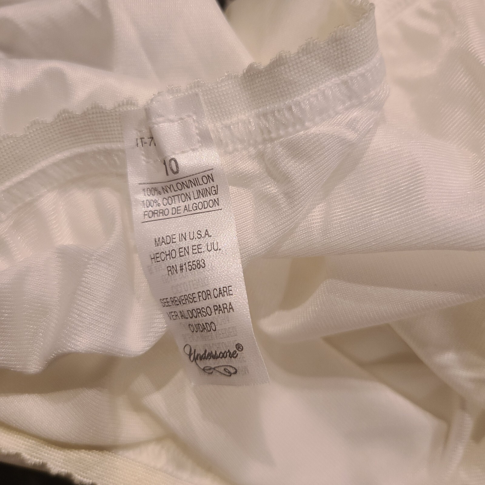 Vintage J C Penney Underscore 100% Antron lll Nylon Brief Panties Sz 6-10