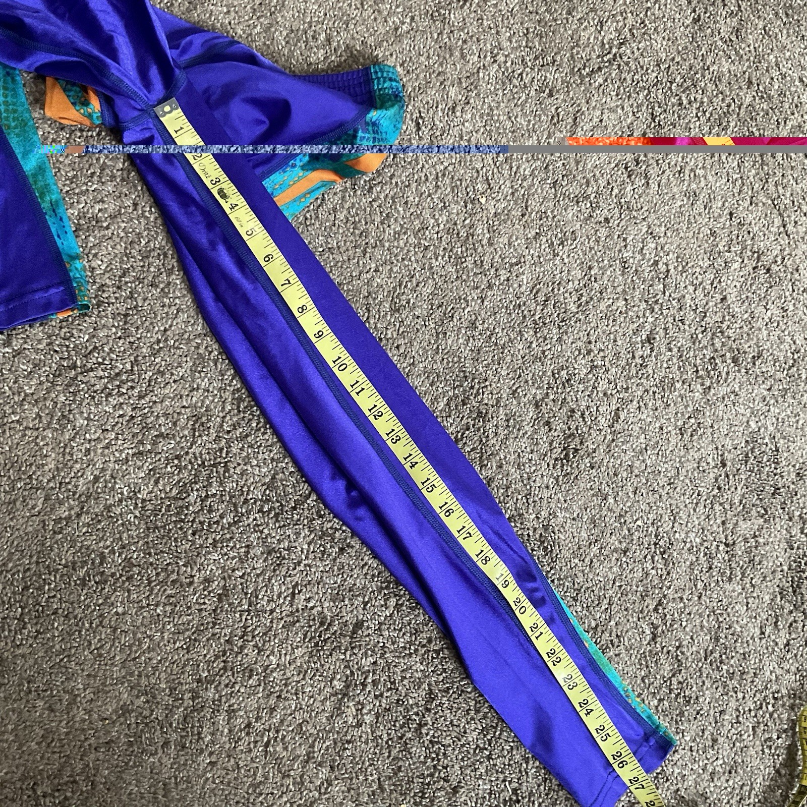 Vintage Nike Shiny Purple Side Stripe Spandex Leggings M