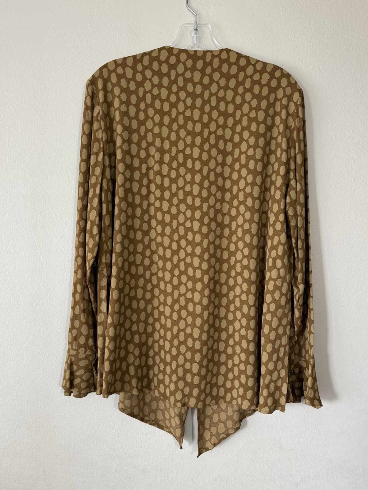 Vintage Dorothy Schoelen Platinum L Art To Wear Blouse Heart Buttons 90s Retro
