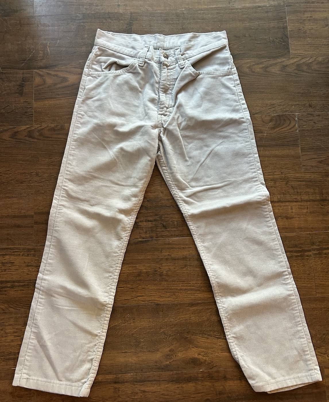 True Vintage Levi’s 80’s White Tab Corduroy Pants 29/30 Made In USA Talon Zip