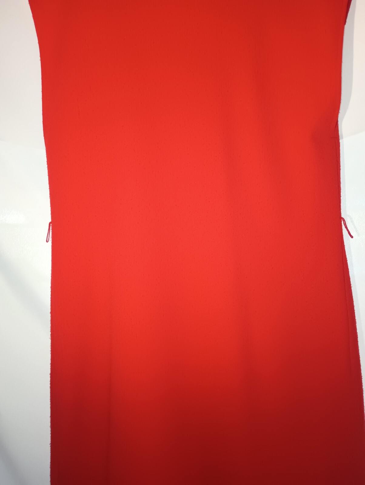 60 – 70&rsquo;s – Handmade Solid Red Dress – Size 14 – Nightgown Housecoat Vintage