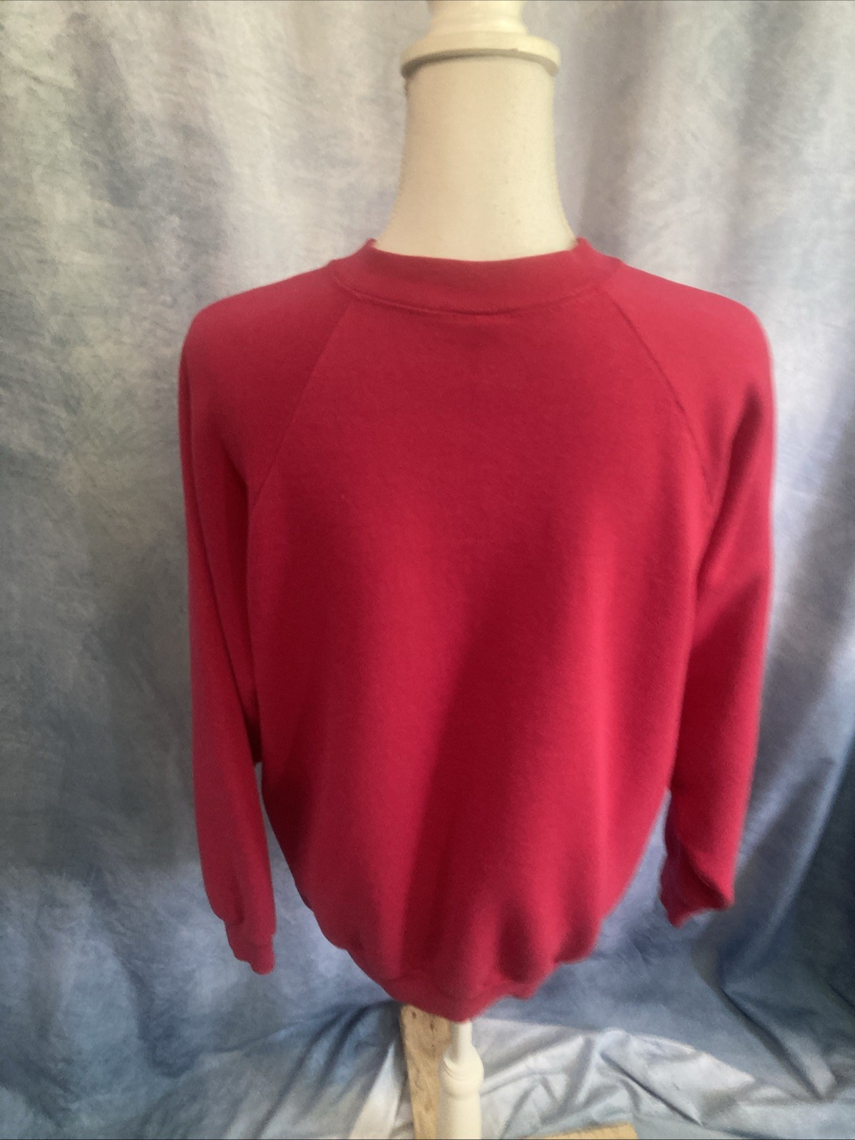 Vtg 80s 90s Fruit of the Loom Casualwear Sweatshirt Ladies XL Pink USA Raglan