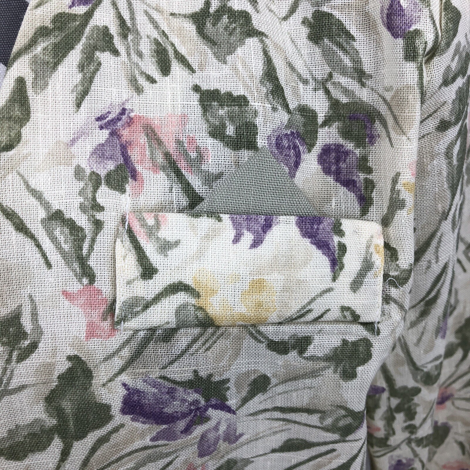 Stuart Alan 3/4 Sleeve Floral Open Front Jacket 1265/8166 16 Vintage USA NWT