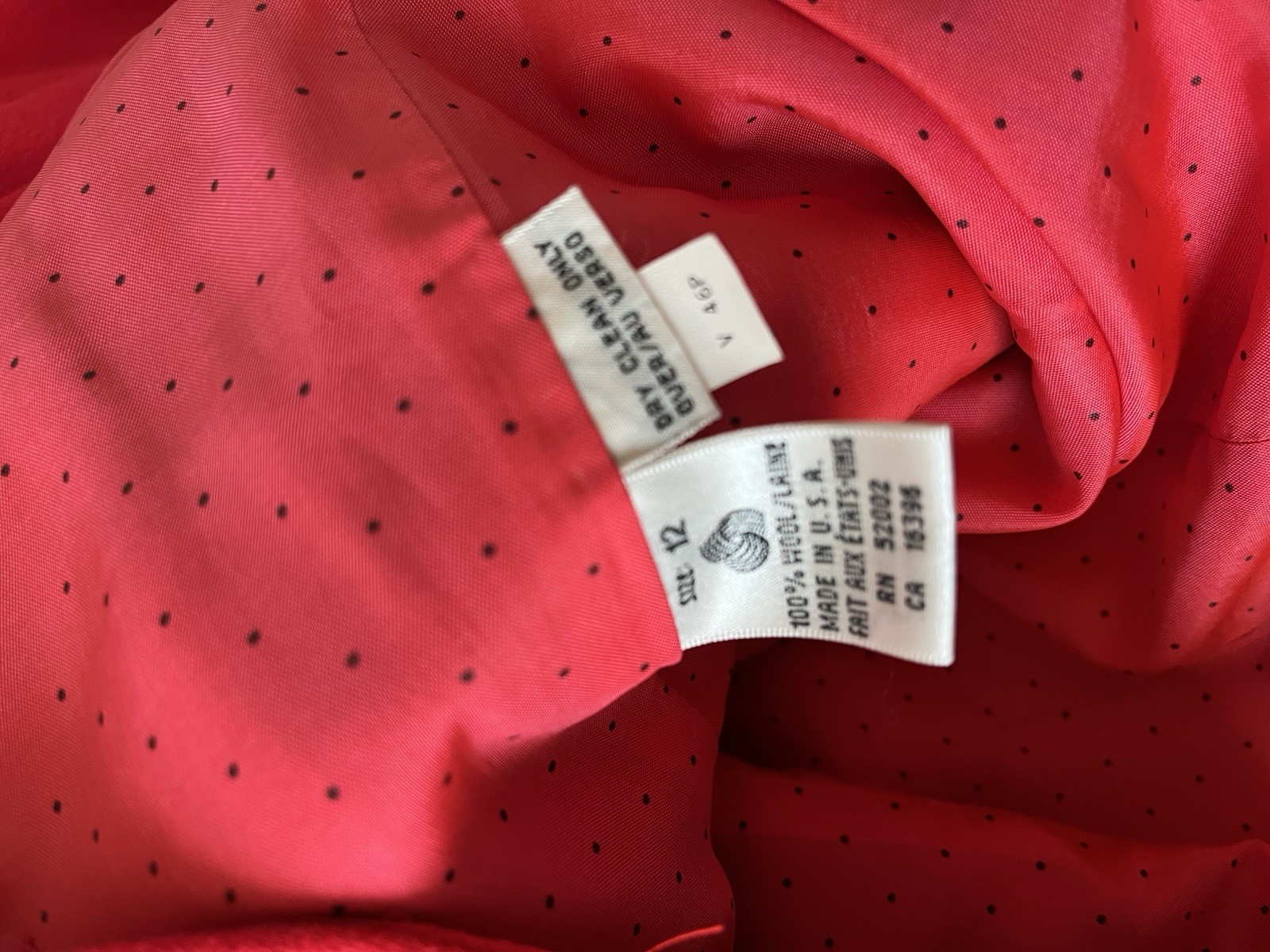 VTG 90s Blazer Double Breasted Wool Made in USA Power Suit Size 12 Princess D
