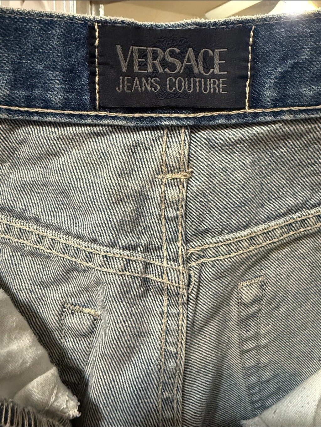 Versace Jeans Couture Medium Wash Relaxed High Waist Jeans 32| 46