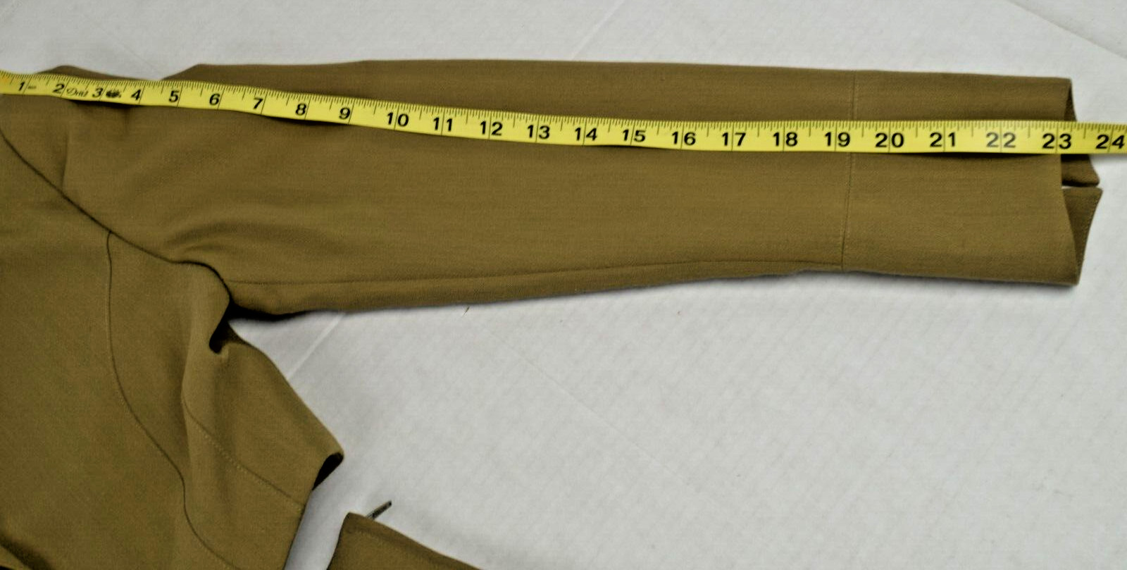Vintage Bebe Jacket Shorts Set Size 2 80s Military Drab Bronze Buttons Made USA