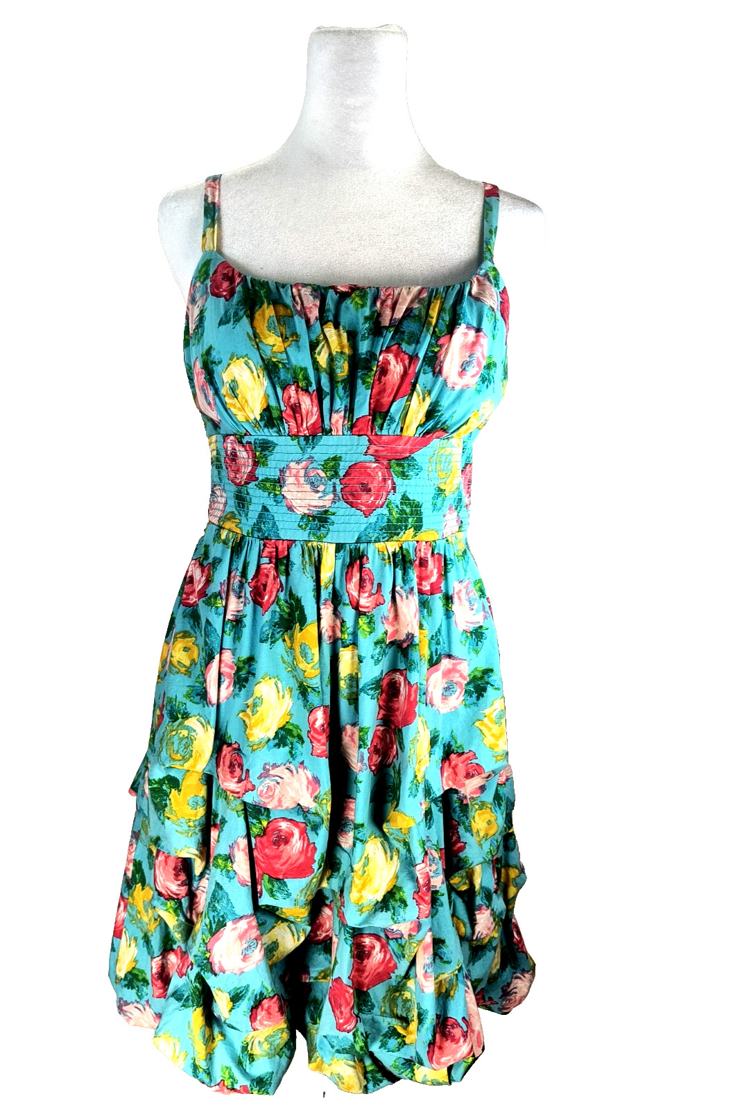 VTG 90&rsquo;s Y2K Victorian Roz & Al Floral Tiered Cottage Prairie Festival Party S/8