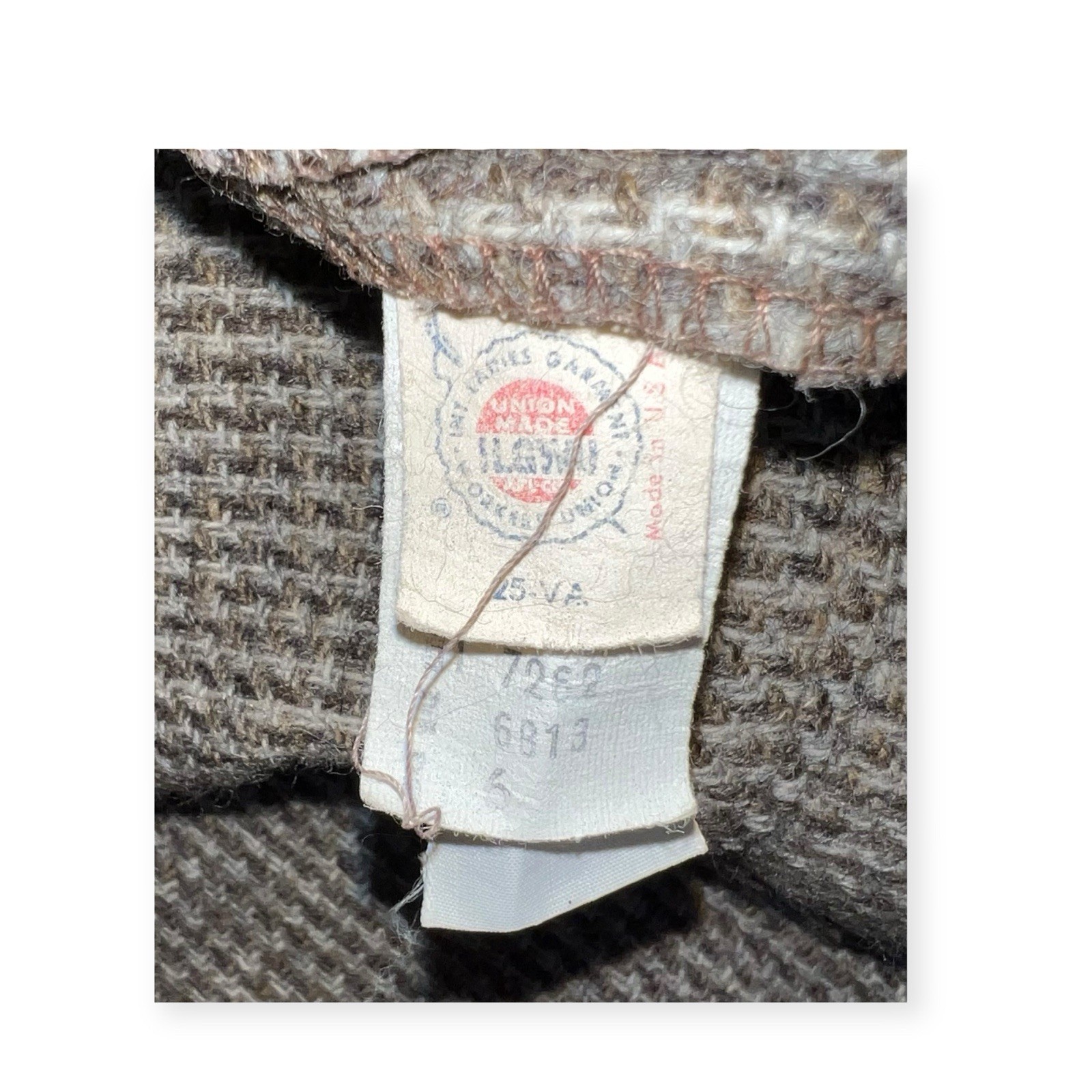 VTG PERRY ELLIS PORTFOLIO WOOL HOUNDSTOOTH SUIT JACKET BLAZER MOD GRUNGE PREPPY