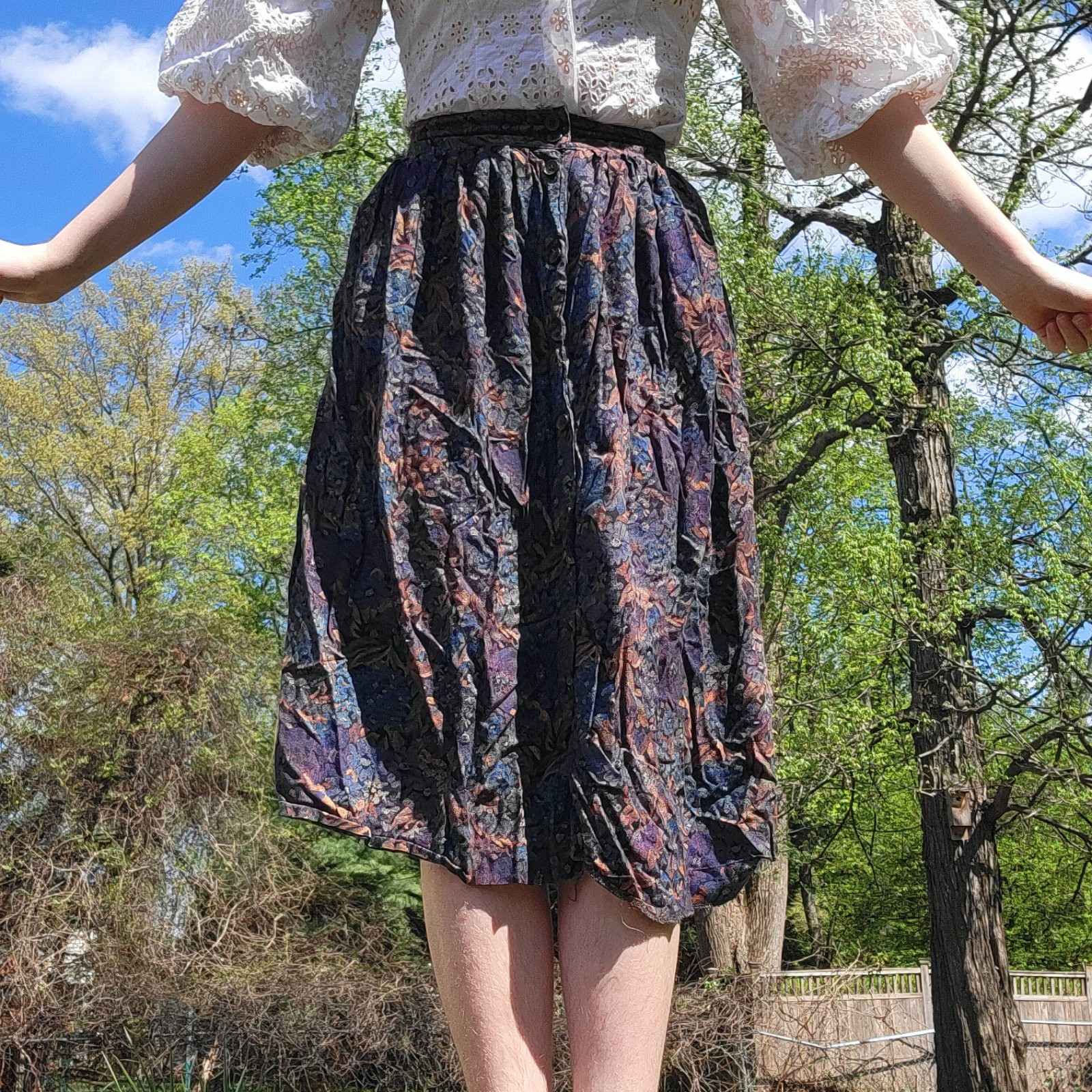 ⦃ Giorgio Sant&rsquo; Angelo vintage 70s midi skirt 🪻˚. ⦄