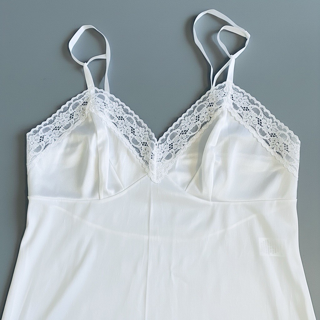 VTG Vanity Fair Sexy Nylon And Lace Nightgown/Slip Style 10-103 Size 34 18&Prime;/40