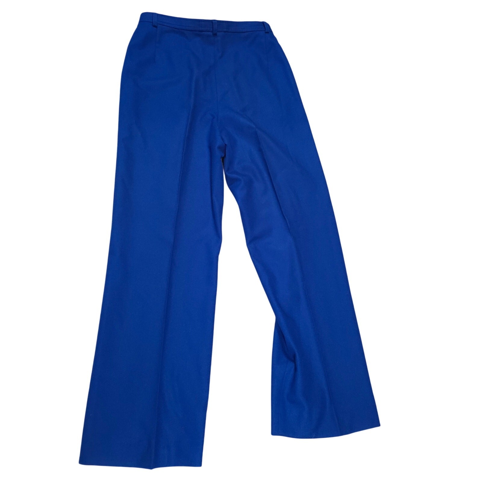 Vintage Miss Pendleton Cobalt Blue Dress Pants 100% Wool Women Size 30&Prime; Waist