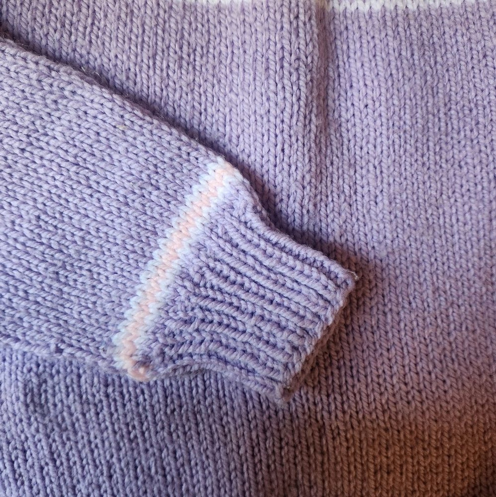 Handmade knit sweater.
