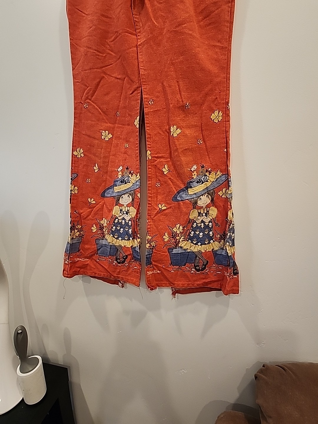 sears 70&rsquo;s bell bottom pants orange petticoats pantaloons girls 14 26 w jeans