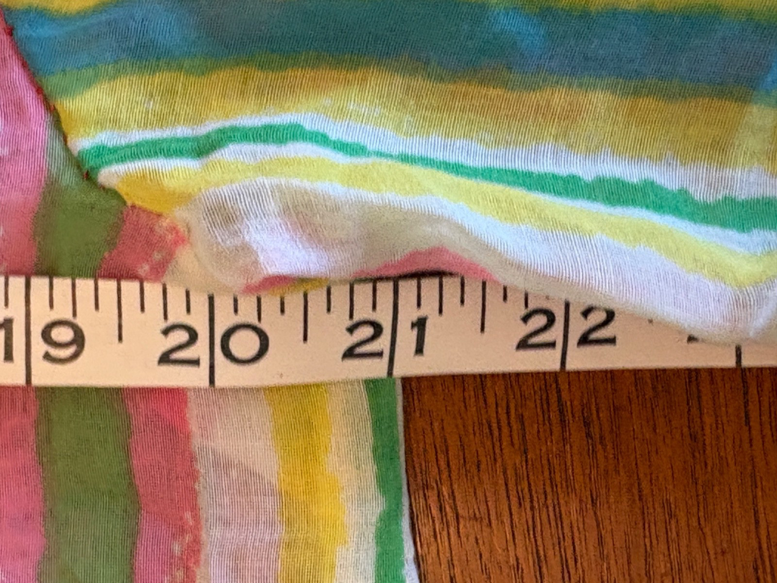 Vintage 60s Handmade Circus Rainbow stripe Parachute Dress Sheer L Needs TLC