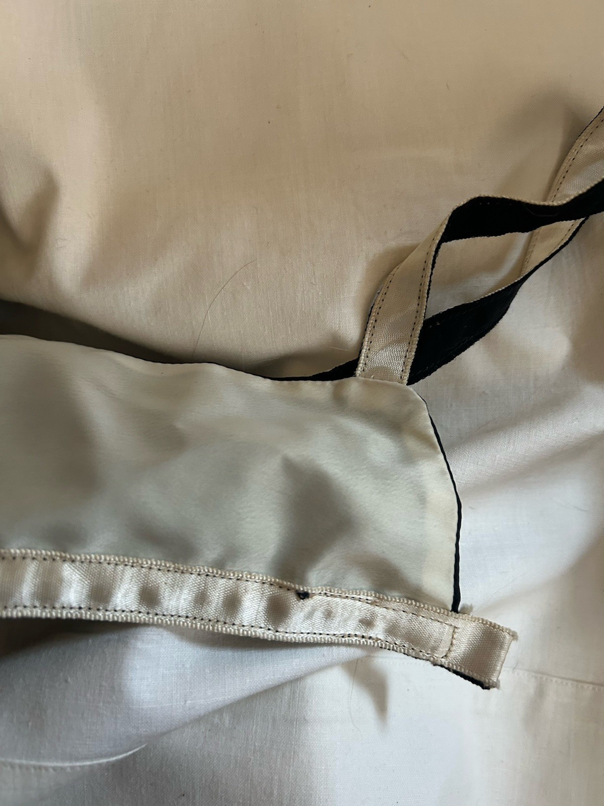 Vintage Bra Lovable Black Rayon 38B