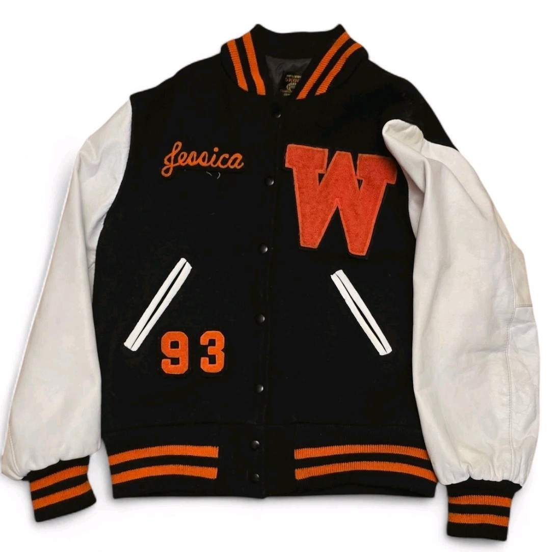 1993 Skookum Letterman Girls Jacket Washougal, WA 100% Virgin Wool Size Small