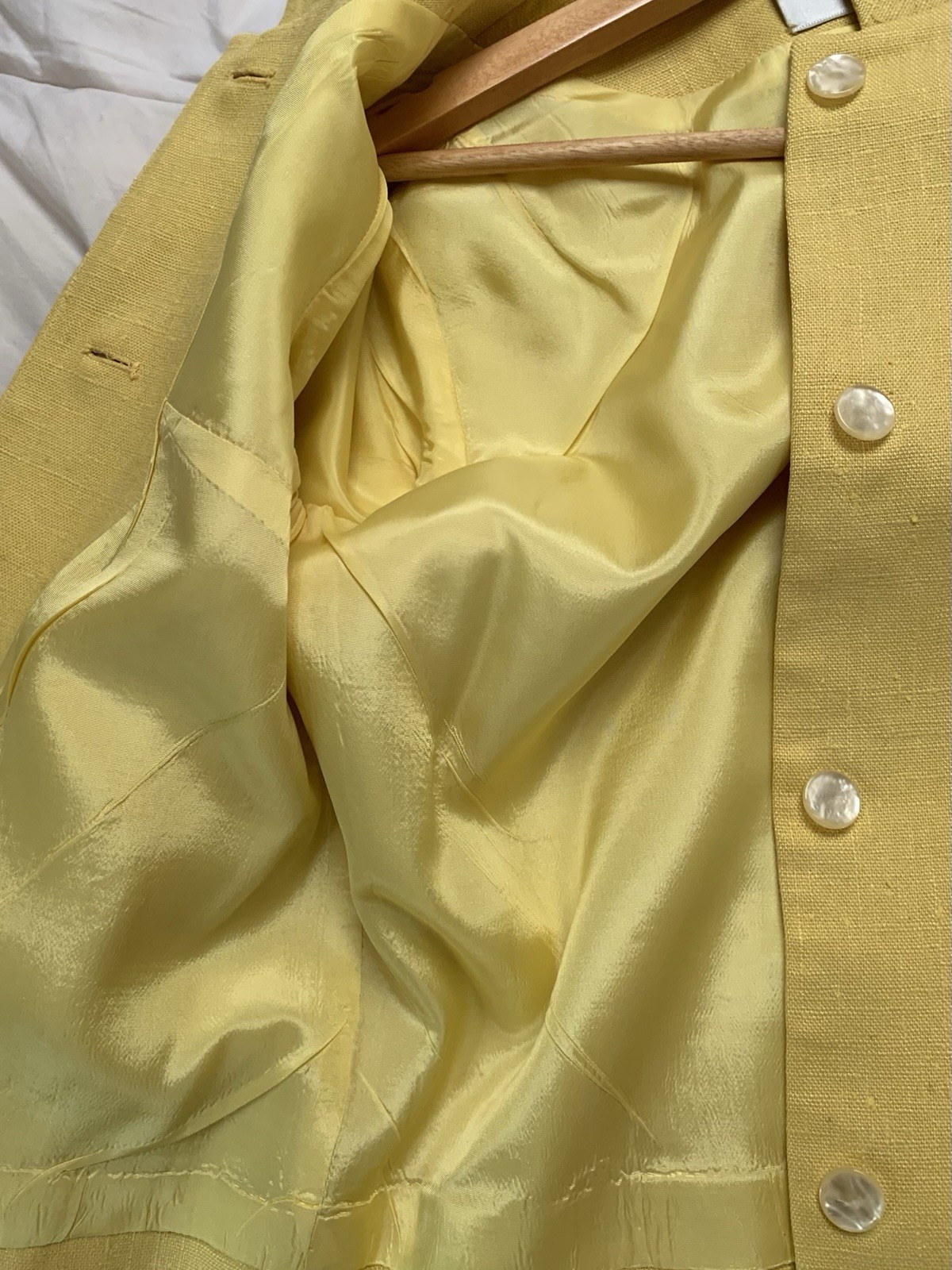 Le Clique mod 1960s Yellow Women&rsquo;s Suit Jacket blazer S