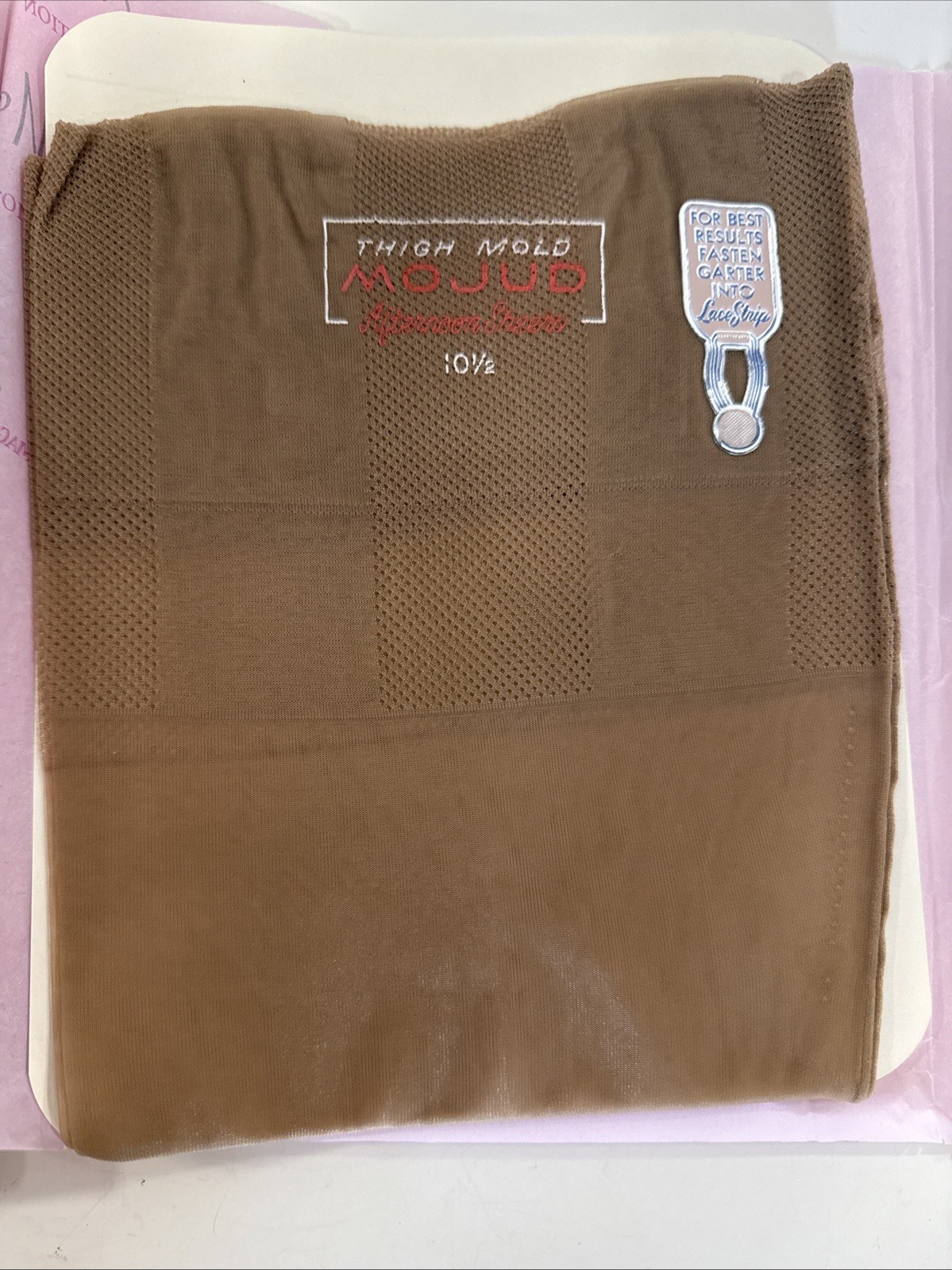 Vintage Mojud Magic-Motion Nylon Stocking Sz 10.5 Lot Of 2 Reinforced Toe