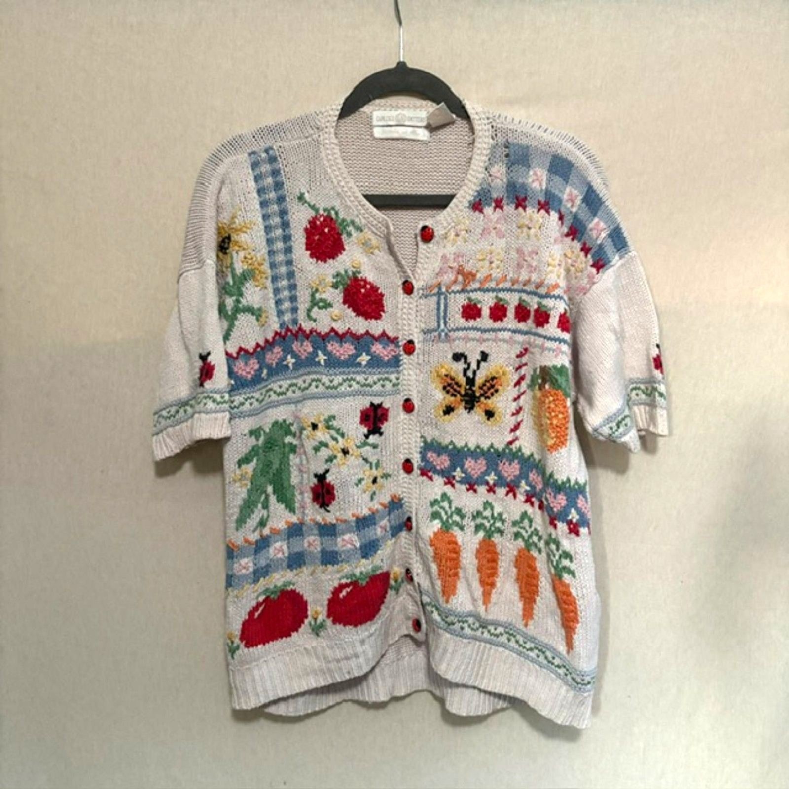 RARE Vintage Cape Isle Outfitters Hand Knit Sweater