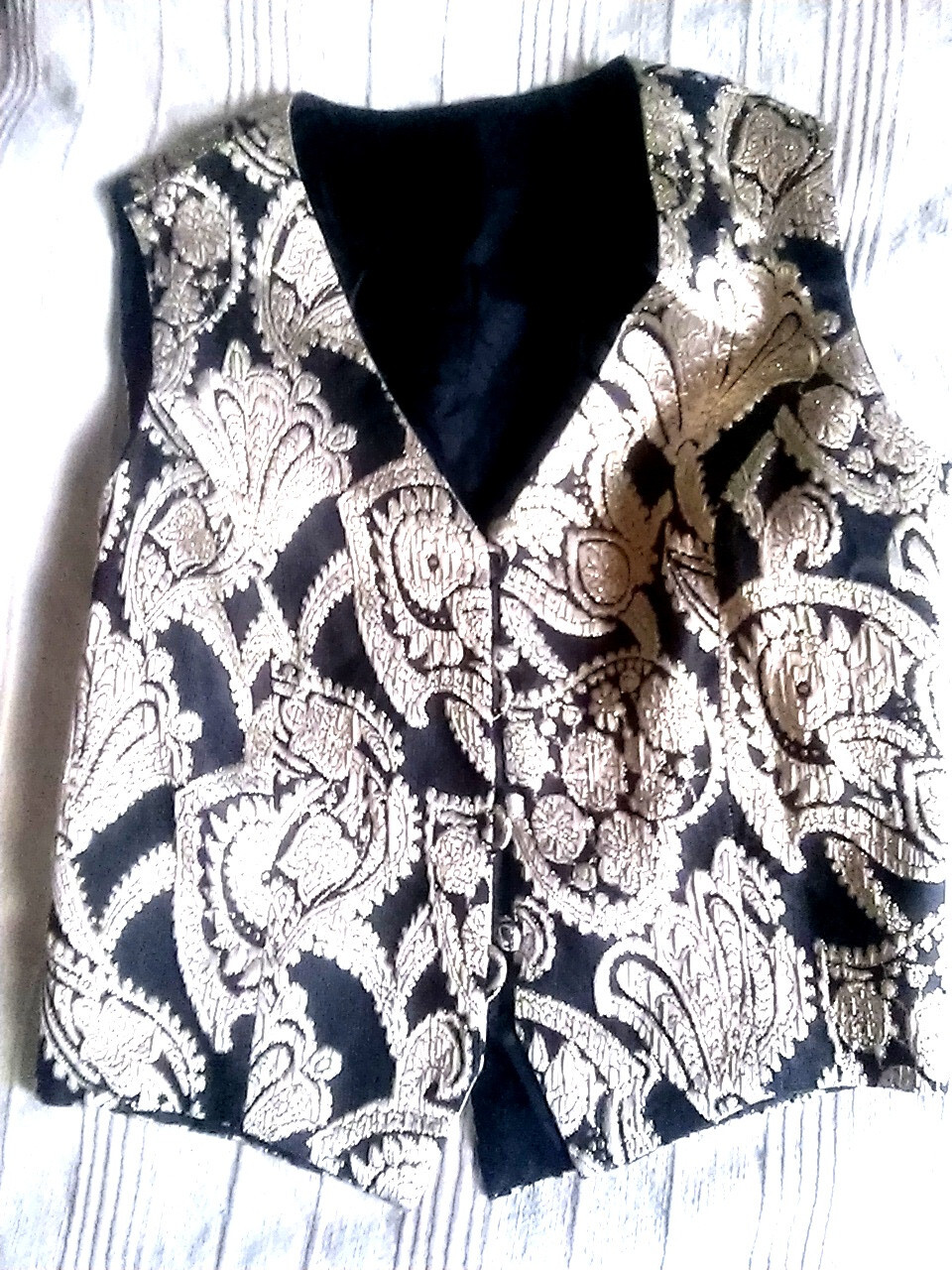 Evening brocade vest- size 34/36- tailor made- unique!!- Handmade