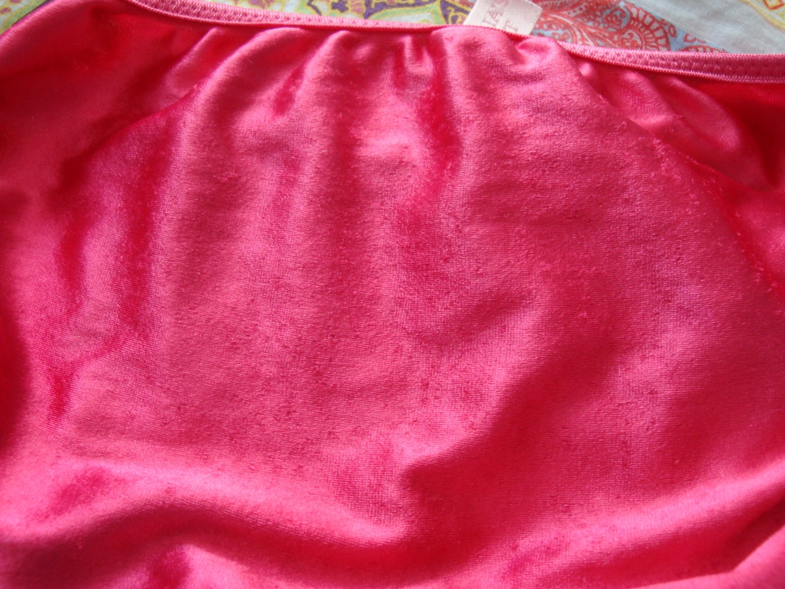 Victoria&rsquo;s Secret S Bright Pink Second Skin Satin String Bikini Vintage 2001