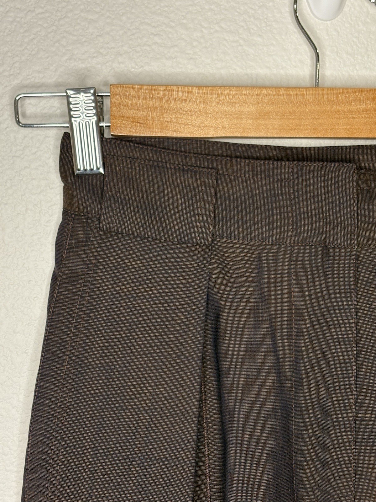 VTG 80s Gianni Versace Brown Trousers Made in Italy IT 38 US 00 24&Prime; Waist