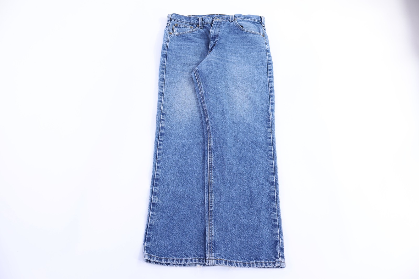 Carhartt Logo Patch Medium Wash Denim Jeans