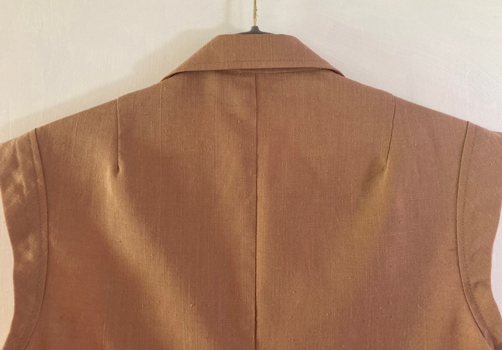 Vintage Linen Structured Vest by Donna Morgan for « Non Stop”