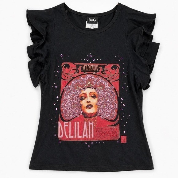 Dolce & Gabbana Vintage 2000&rsquo;s Top Ruffle Sleeves