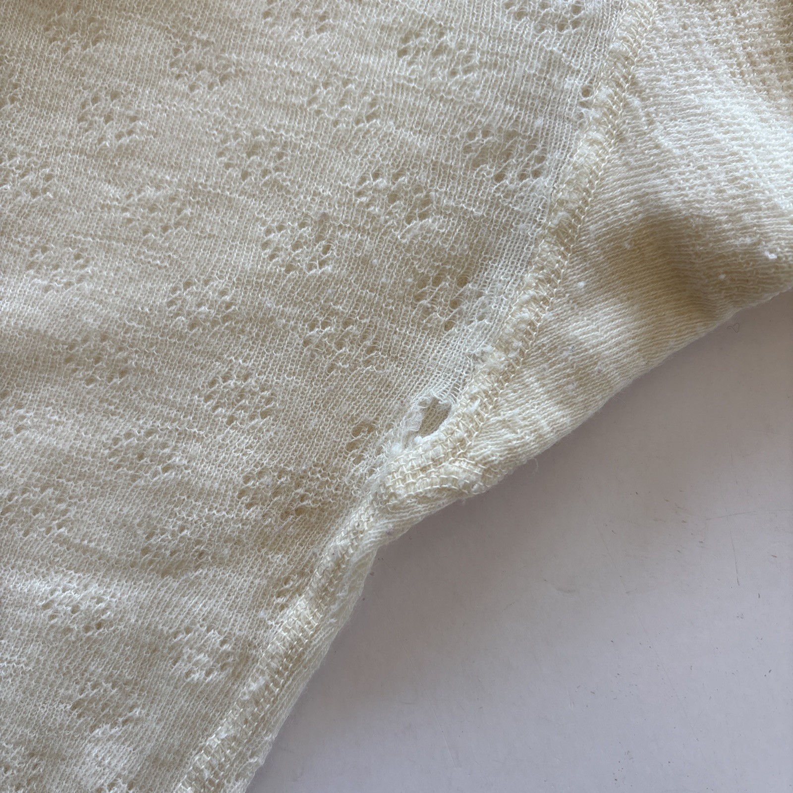 Winconia Vintage Womens Long Underwear Shorts Size XL Wool Nylon Blend Lace