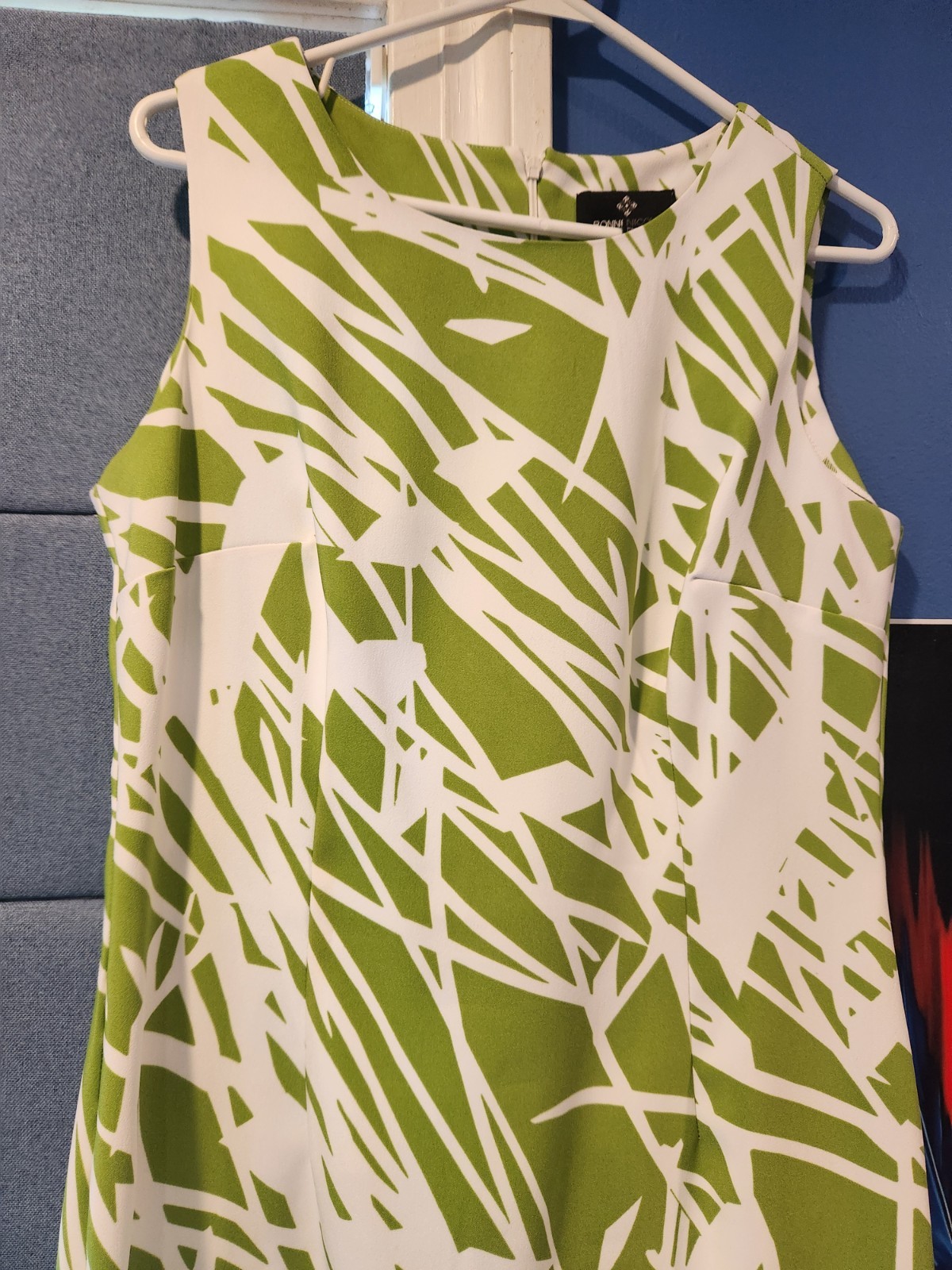 Vintage Ronni Nicole « Botanical » Pattern Mini Dress Womens Size 10