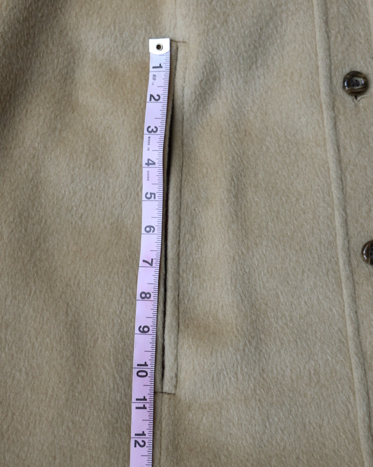 Vintage Pendleton Ladies Cape Coat Virgin Wool Tan – 1960s – Size 12 – Large