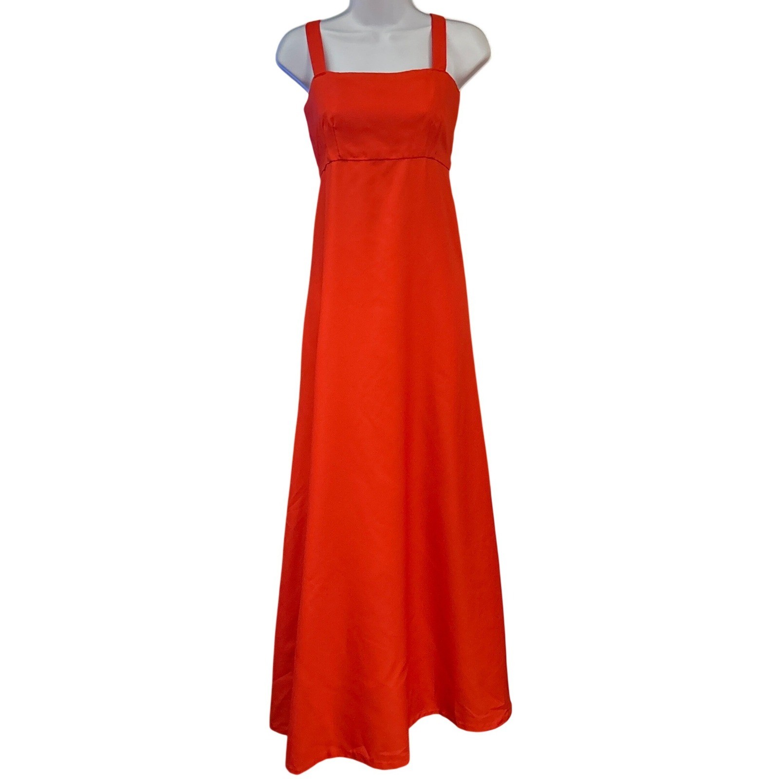 Vintage Elegant Solid Prom Vibrant Classic Maxi Dress Regency Minimalist Formal