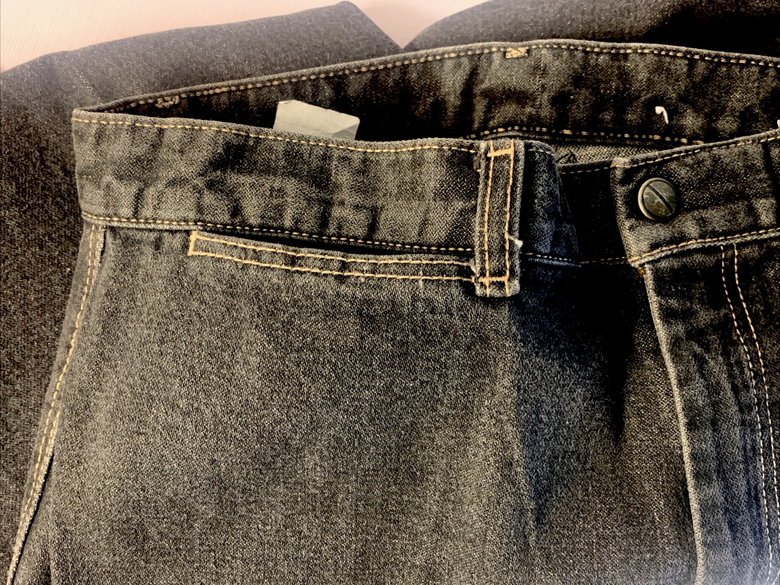 Pizzazz New York Paris Jeans Women Waist 28” X 29” Long Black