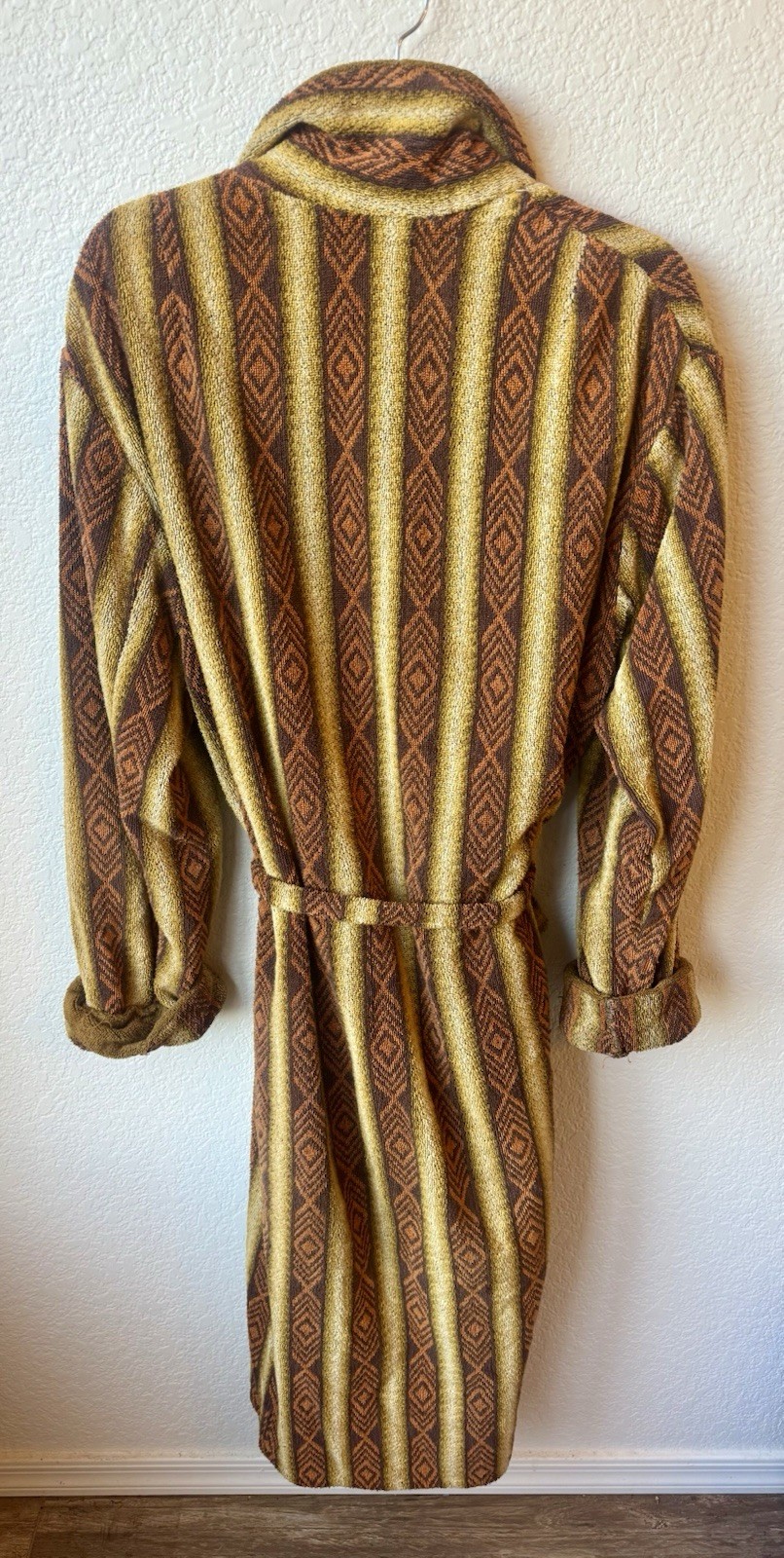 Vintage Framsohn Frottier Austrian Terry Cloth Robe Belted Shawl Collar Unisex