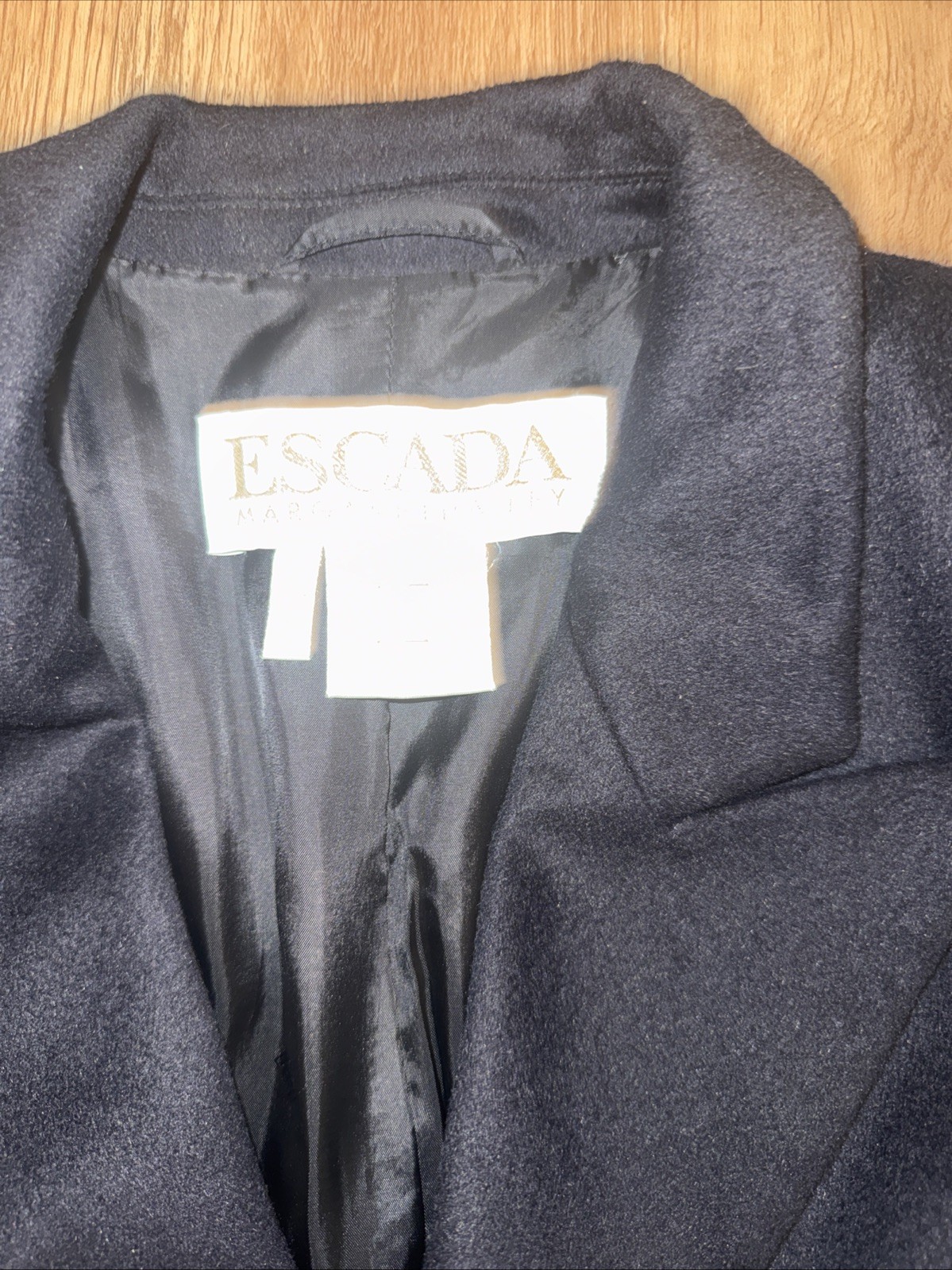 Escada Margaretha Ley Angora Wool Double Breasted Blazer Jacket Old Money Look