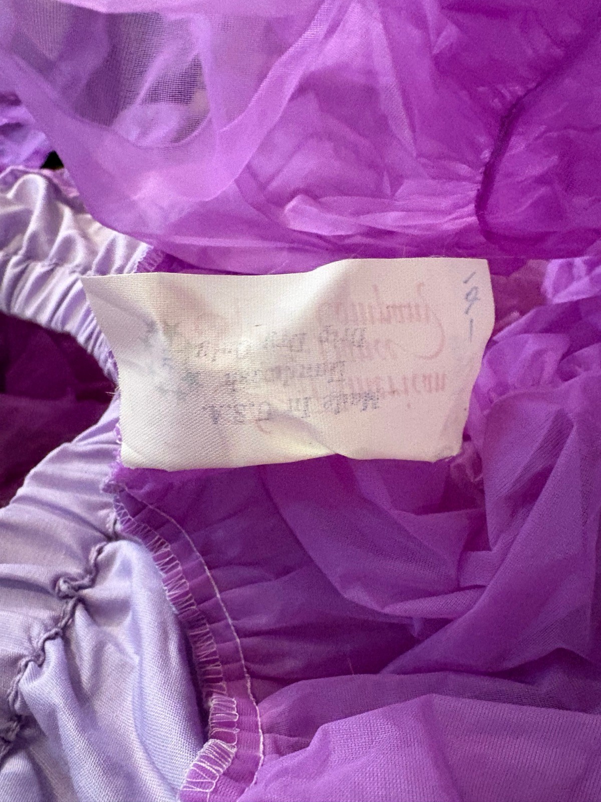 Vtg Great American Square Dancing Co Light Purple Petticoat M Rockabilly