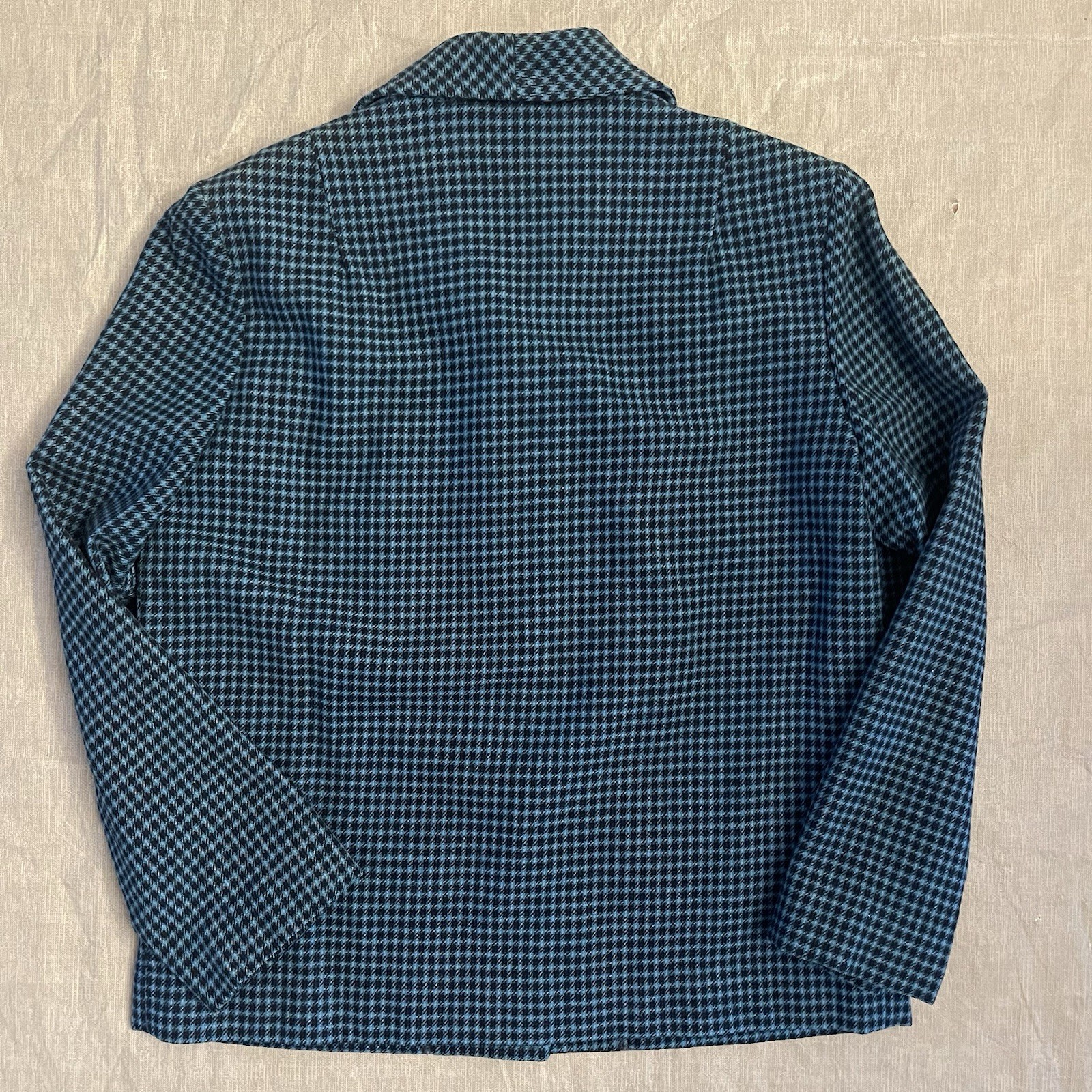VTG Pendleton Wool Sleeveless Sheath Dress & Jacket 70s Size 12 Houndstooth