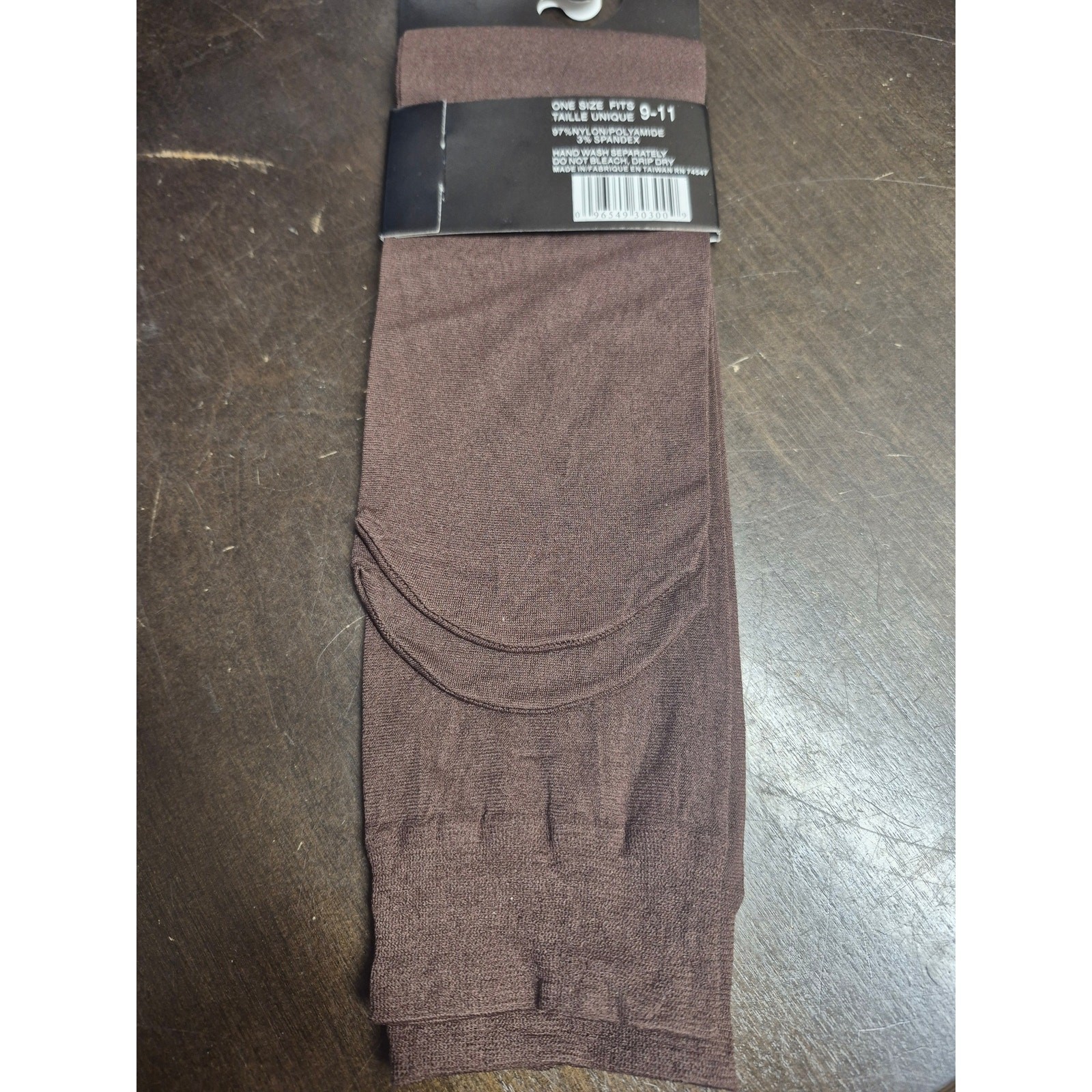 Nu & Nu Coffee Size 9-11 Trouser Socks Knee High Stockings Spandex 8283