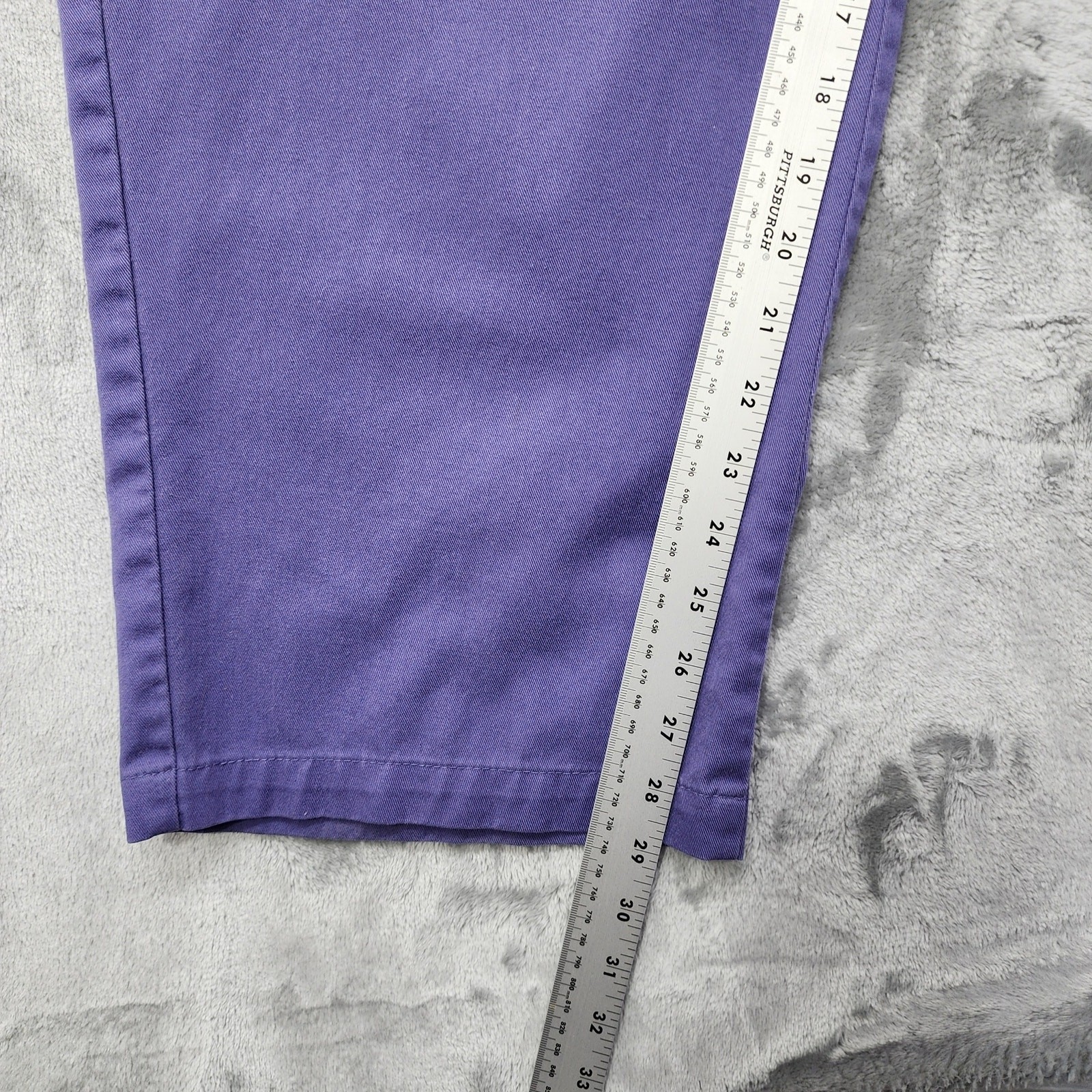 Vintage Only Necessities Pants Womens 22W Purple Pull On High Rise Tapered Leg
