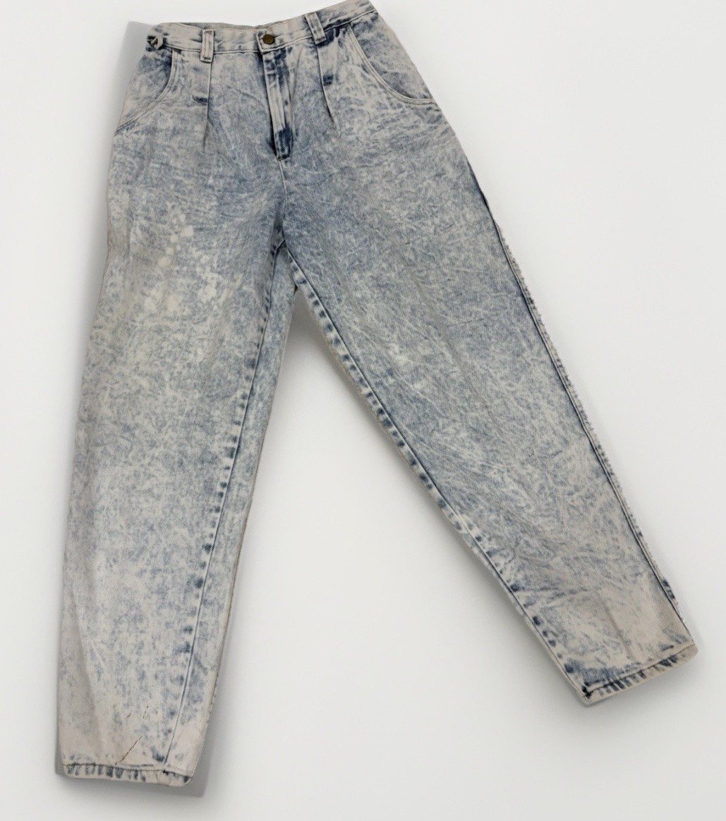 Vintage 90s Carlyle Acid Washed Mom Jeans Tapered US (no Size See Measurements)