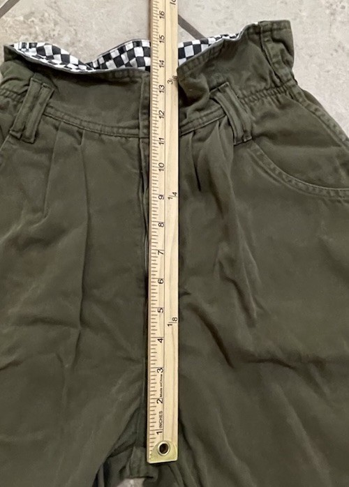 Vintage Buzios No Problem Shorts Green Women’s Size Medium Cotton Brazil