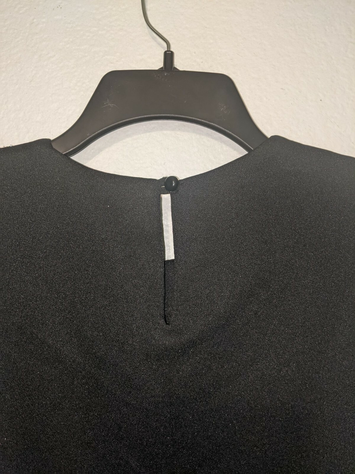 Vintage Another Thyme Black Top with Metallic Floral Motif Medium