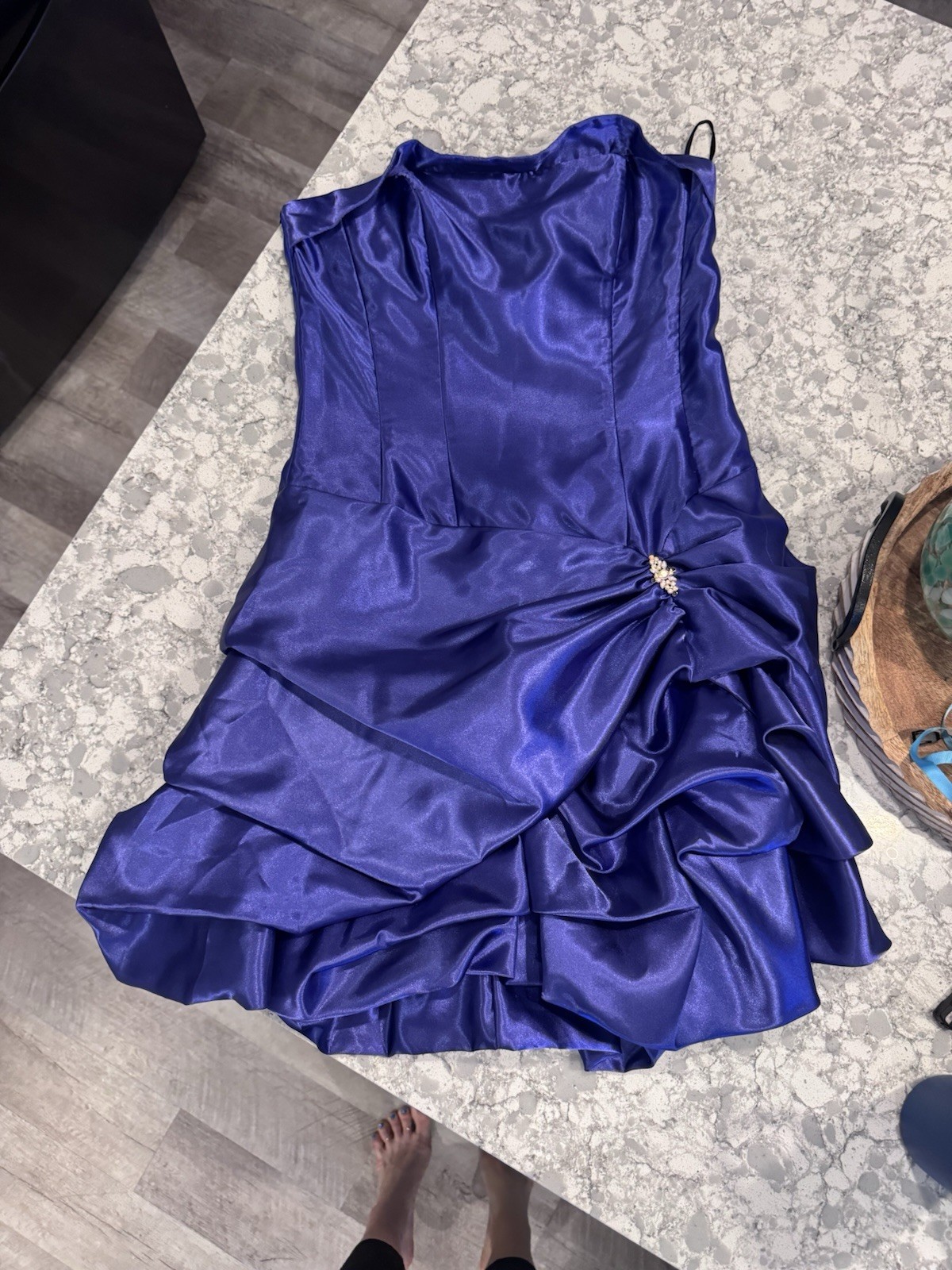 Jessica McClintock for Gunne Sax Purple Asymmetrical Hem Dress Size 9