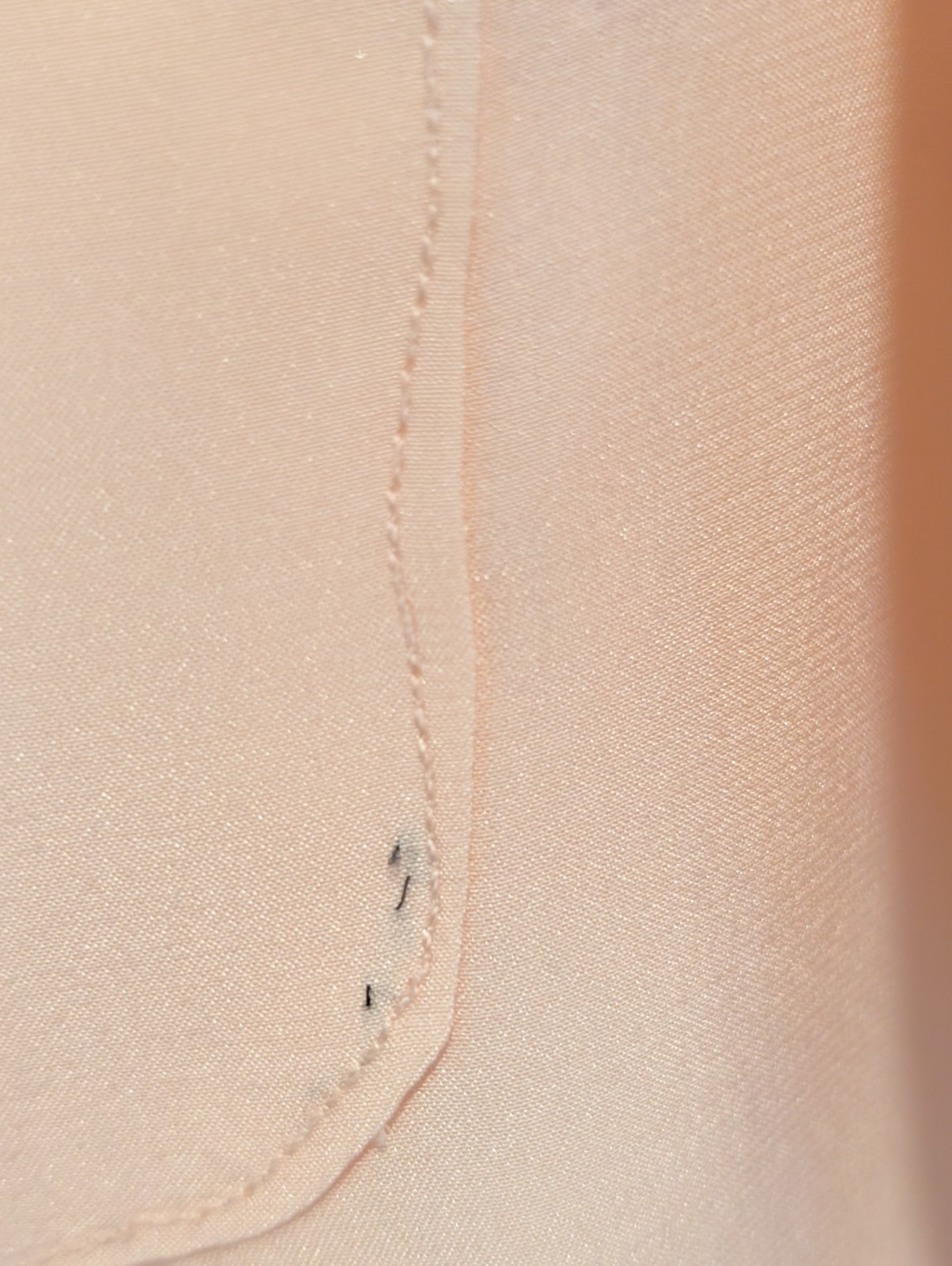 Vintage Blush Pink Button Front Gold CC Buttons Black Trim Sz L *READ*